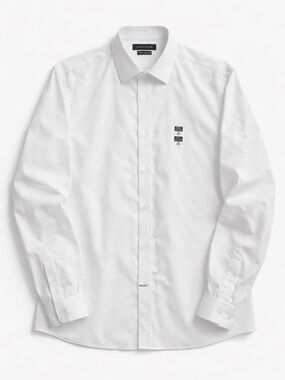 NWT Tommy Hilfiger Men’s White Dress Shirt Classic Business Long Sleeve